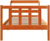 vidaXL Bettgestell mit Kopfteil ohne Matratze Wachsbraun 100x200 cm 3306596 Bild 4