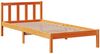 vidaXL Bettgestell mit Kopfteil ohne Matratze Wachsbraun 100x200 cm 3306596 Bild 5