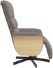 vidaXL Relaxsessel mit Fußteil Taupe Stoff 356606 Bild 4