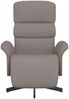vidaXL Relaxsessel mit Fußteil Taupe Stoff 356606 Bild 3