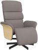 vidaXL Relaxsessel mit Fußteil Taupe Stoff 356606 Bild 2