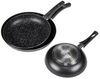 Bratpfanne Pfannen Set 3-tlg beschichtet Induktion Cheffinger CF-PA03 Schwarz Bild 3