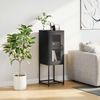 Sideboard, Kommode Schwarz 36x39x107 cm Kaltgewalzter Stahl j2553p Bild 3