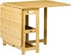 Klapptisch Esstisch aus Bambus 149,5 x 80 x 73,5 cm, ausziehbar mit 2 Ablagen Bild 3