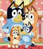 Bluey Familie Bettwäsche Set 2 tlg. 135x200 cm 80x80cm Baumwolle Bild 2