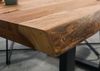 Baumtisch Sheesham 180x90x79 natur sandgestrahlt / Mikado-Beine anthrazit matt FREEFORM 5 Bild 3