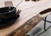 Baumtisch Sheesham 180x90x79 natur sandgestrahlt / Mikado-Beine anthrazit matt FREEFORM 5 Bild 2