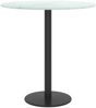 vidaXL Tischplatte Weiß Ø40x0,8 cm Hartglas in Marmoroptik 322246 Bild 3