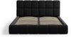 Micadoni Stauraumbett mit Kopfteil Bellis Samtstoff Bluvel Schwarz 180x200 Bild 3