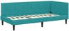 vidaXL Eckbettgestell mit Kopfteil Türkis 100 cm x 200 cm Samt 42016366 Bild 4