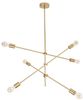 riess-ambiente Hängeleuchte VARIATION 128cm gold, ohne Leuchtmittel, Wohnzimmer · Metall · Esszimmer · Modern Design Bild 5