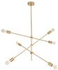 riess-ambiente Hängeleuchte VARIATION 128cm gold, ohne Leuchtmittel, Wohnzimmer · Metall · Esszimmer · Modern Design Bild 4