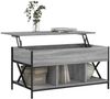 vidaXL Couchtisch Grau Sonoma 100x55x50 cm Holzwerkstoff und Metall 845339 Bild 4