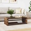 vidaXL Couchtisch Natur 110 x 55 x 35 cm Massives Mahagoni Holz 42011581 Bild 3