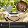 KESSER® Relaxliege Liegestuhl | Gartenliege | Gartenstuhl | Klappstuhl faltbar | Schwungliege | Schaukelsessel | ergonomische Relaxsessel | wetterfest | 180 kg Belastung | 174 x 78 x 89 cm Grau Bild 3