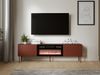 TV-Lowboard Rafael 200 EF mit Kamin (Farbe: Brick Red Sphera) Bild 2