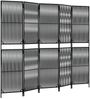 vidaXL Paravent 5-tlg. Schwarz Poly Rattan 365396 Bild 2