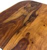 Couchtisch Sheesham Massivholz 60cm quadratisch – Handgefertigter Wohnzimmertisch aus Echtholz mit abgerundeten Kanten im modernen Design Bild 5