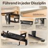 LUTIVO Foxtrot, Höhenverstellbarer Schreibtisch Elektrisch, Memory-Funktion und Kabelmanagement, 140x60 cm, Schwarz/Holz Bild 4