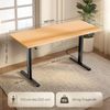 LUTIVO Foxtrot, Höhenverstellbarer Schreibtisch Elektrisch, Memory-Funktion und Kabelmanagement, 140x60 cm, Schwarz/Holz Bild 3