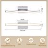 Nettlife Deckenleuchte Flur Schwarz 6W 3000K Modern Innen Wellen Design Warmweiß, LED fest integriert, Warmweiß, Schlafzimmerlampe Warmweiß LED Deckenbeleuchtung für Küche Flur Bild 2