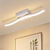 Nettlife Deckenleuchte Flur Schwarz 6W 3000K Modern Innen Wellen Design Warmweiß, LED fest integriert, Warmweiß, Schlafzimmerlampe Warmweiß LED Deckenbeleuchtung für Küche Flur Bild 5