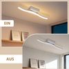 Nettlife Deckenleuchte Flur Schwarz 6W 3000K Modern Innen Wellen Design Warmweiß, LED fest integriert, Warmweiß, Schlafzimmerlampe Warmweiß LED Deckenbeleuchtung für Küche Flur Bild 3