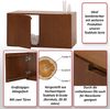 Teak-Waschbeckenunterschrank HWC-M86, Waschtisch, hochwertiges B-Grade-Teak (Kernholz, 20-30 Jahre), 40x80x40cm Bild 2
