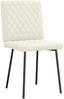 vidaXL Esszimmerstühle 4 Stk. Creme Samt 3315212 Bild 3