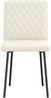 vidaXL Esszimmerstühle 4 Stk. Creme Samt 3315212 Bild 4