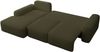 Selsey 'Carnos' Ecksofa mit Schlaffunktion, Lendenkissen, wasserabweisendem Chenille, Olivgrün, links Bild 4