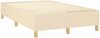 vidaXL Boxspringbett mit Matratze Creme 120x200 cm Stoff, Härtegrad: H2 [3142486] Bild 4
