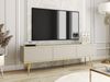 TV Lowboard Orenate MDF 175 mit Füße (Farbe: Beige / Beige + Gold) Bild 2