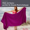 Lashuma Saunatuch Linz, Frottee (1-St), Frottee Badehandtuch 70x200 cm lila Bild 3