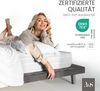 Bettwaesche-mit-Stil Mako-Satin Spannbettlaken weiß 200x220cm Bild 4