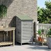 vidaXL Garten Shed Grau 59 x 56 x 113,5 cm Massivholz aus Fichte 42033454 Bild 3
