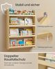 SONGMICS Bücherregal Kinder, Kinderregal mit 4 Ebenen, Spielzeugregal, Wandregal, naturfarben Bild 4