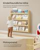 SONGMICS Bücherregal Kinder, Kinderregal mit 4 Ebenen, Spielzeugregal, Wandregal, naturfarben Bild 3
