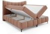 Boxspringbett Schlafzimmerbett CHARLES 200x200cm Stoff Aragon Rostbraun Bild 2