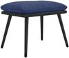 vidaXL Fußhocker Blau 45 x 29,5 x 39 cm Stoff und Kunstleder [341519] Bild 2