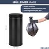 Sensor Mülleimer Küche 80L Schwarz - Automatik Bewegungssensor Klemmring | Smarter Abfalleimer mit Deckel Müllbehälter Kücheneimer Bild 3