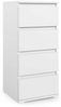 Garderoben-Set BERLIN – Kleiderschrank mit Polsterplatten, Schuhschrank und Schrankaufsatz 90 cm, für Flur und Eingangsbereich (Weiß, Trinity 02), 225 x 40 x 220 cm Bild 5