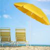 Sekey Sonnenschirm Ø 160 cm Balkonschirm Rund Strandschirm Sonnenschirm mit Schutzhülle, LxB: 160,00x160,00 cm, Neigungswinkel verstellbar, Höhe verstellbar, mit Tragetasche Bild 2