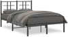 vidaXL Bettgestell mit Kopfteil Metall Schwarz 120x190 cm 355558 Bild 2