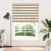 vidaXL Doppelrollo Sandbraun 165x230 cm Stoffbreite 160,9 cm Polyester 4014612 Bild 2