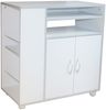 HTI-Living Hochschrank Küchenschrank Thekla Weiß/Silber (Stück, 1 Küchenschrank ohne Dekoration) Mehrzweckschrank Küchenrollwagen Bild 3