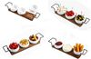 4-teiliges Dip-Schalenset mit Bambusbrett - Servierset mit Keramikschalen Bild 3