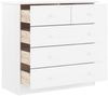 vidaXL Kommode ALTA Weiß 77x35x73 cm Massivholz Kiefer 353922 Bild 3