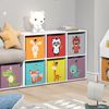 Kinderregal Weiß 72 x 107.8 cm mit 6 Faltboxen Vicco Bild 5
