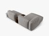 Micadoni Ecksofa Martina 2-Sitzer mit Couchtisch Links Strukturierter Stoff Hellgrau Bild 4